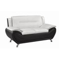 thumbnail image 1 of Riley 2-Seater Love Seat, Black/White, 1 of 1