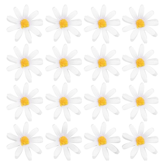 100pcs Artificial Daisy Plastic Daisy Artificial Daisy Flowers Heads Daisy Party Decorations
