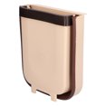 thumbnail image 3 of ZPSHYD Hanging Trash Can, 14.7oz Foldable Waterproof Multifunctional Countertop Trash Can for Home Kitchen Bathroom Brown Gold(Brown), 3 of 8