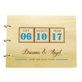 thumbnail image 1 of Fait main personnalisé bois gravé mariage livre d'or personnalisé en bois Photo Albums, 1 of 2