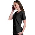 thumbnail image 1 of Landau Essentials Haut d'Uniforme à Boutons-Pression pour Femme, Coupe Classique Décontractée, Col en V, 4 Poches, 1 of 6