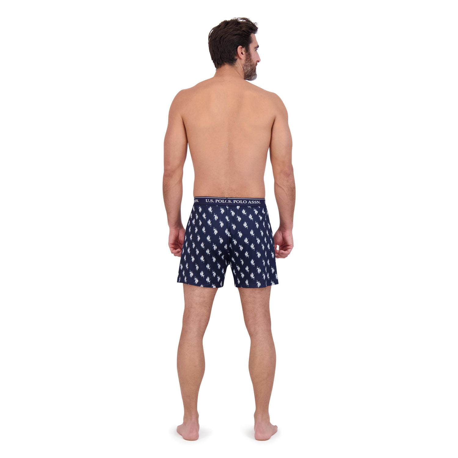U.S. POLO ASSN. Men's Underwear 4 Pack Ultra Soft Knit Boxers