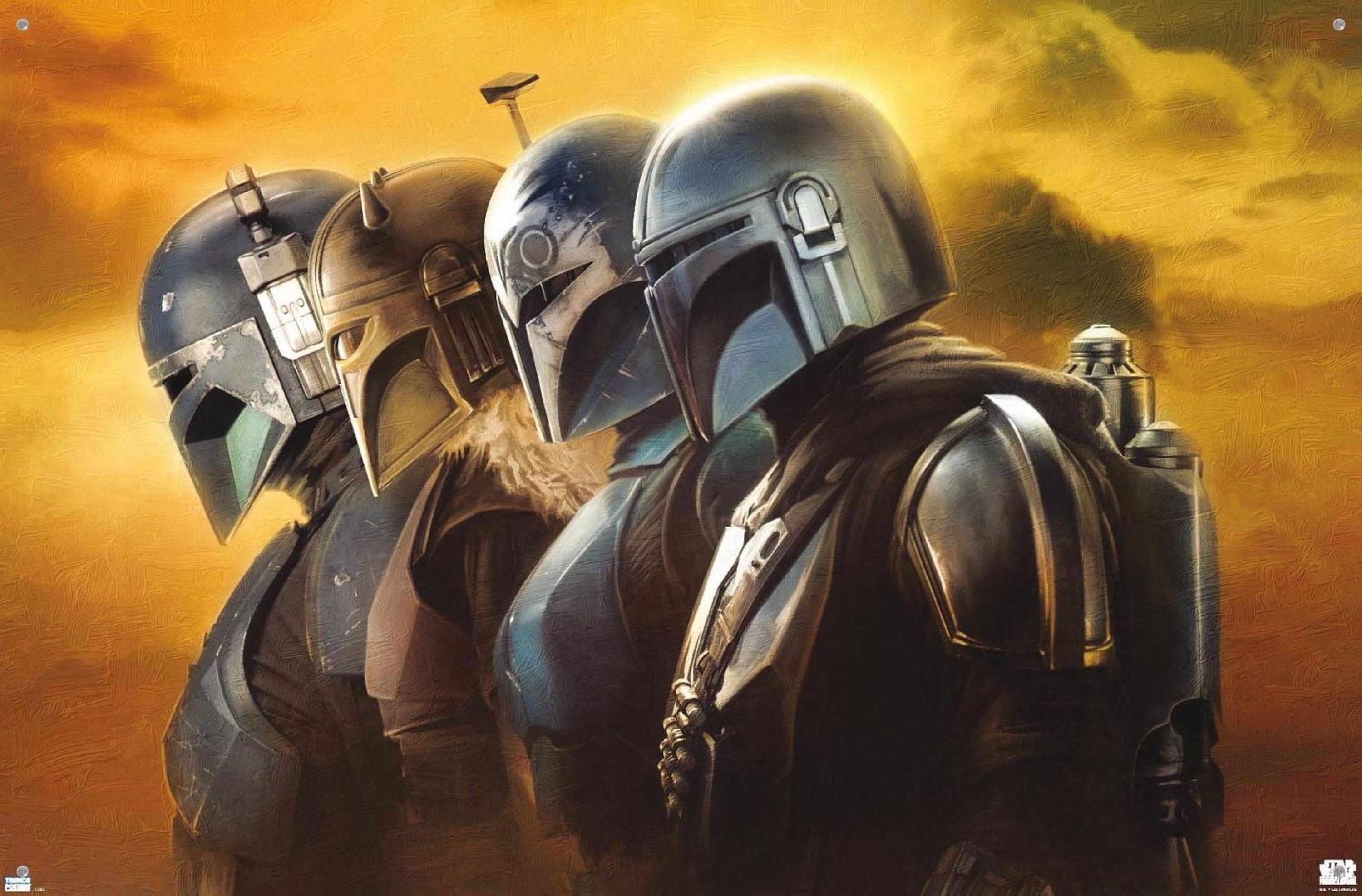 Star Wars: The Mandalorian Season 3 - Helmets Wall Poster, 22.375" x 34"