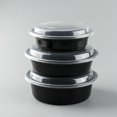 thumbnail image 3 of Transemion 30 Bols Alimentaires Réutilisables en Plastique avec Couvercle Contenants de Préparation de Repas, 3 of 4