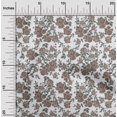 thumbnail image 1 of oneOone Cotton Poplin Fabric Leaves & Floral Ikat Printed Craft Fabric BTY 56 Inch Wide, 1 of 4