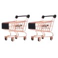 thumbnail image 3 of Shisuyan Mini Shopping Cart Toys Rose Gold 2Set 4.7x4.1in, 3 of 8