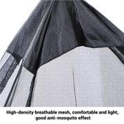 mmirethe 360 Degree Tent Outdoor Camping Backpacking Tent for Single Camping Bed Net Black