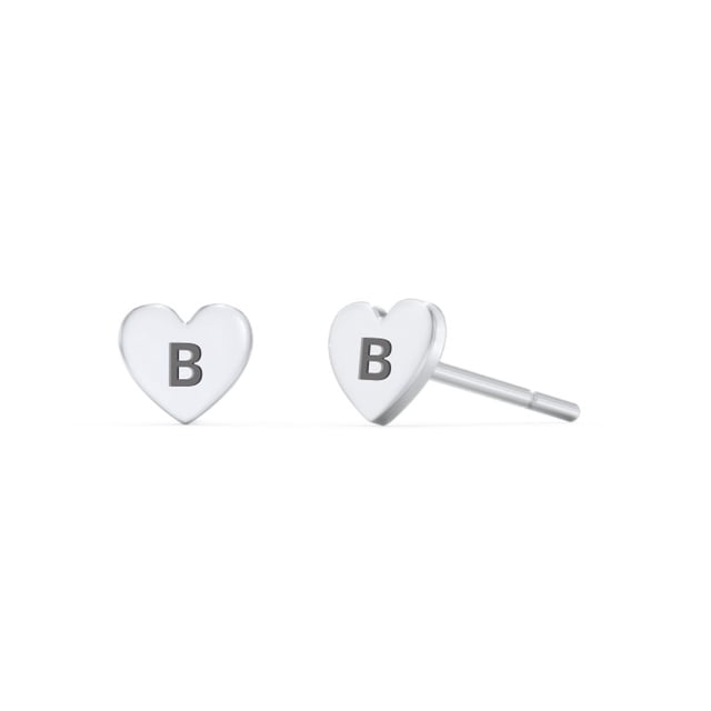 Initial Stud Earrings