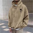 thumbnail image 2 of QIPOPIQ Men's Loose Fit Midweight Logo Sleeve Graphic Sweatshirt Clearance, 2 of 6