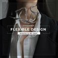thumbnail image 1 of Snake Necklace Punk Necklace Irregular Necklace Hip Hop Punk Cool Irregular Bending Metal Snake Necklace Animal Adjustable Snake Multilayer Necklace For Women Party Jewellery, 1 of 8