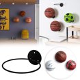 thumbnail image 2 of TIELUTT Support Mural pour Basketball Support Mural Universel en Métal pour Rangement de Basketball Football Volleyball, 2 of 6