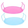 thumbnail image 1 of MasteelfCA 2pcs Rounded Microwave Oven Rack Layered Steaming Tray Kitchen Accessory, 1 of 8