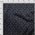 thumbnail image 2 of oneOone Polyester Lycra Dark Navy Blue Fabric Floral & Flying Swan Block Fabric For Sewing Printed Craft Fabric By The Yard 56 Inch Wide, 2 of 4