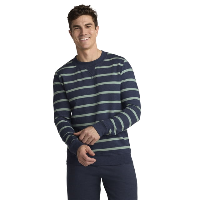 Jockey Chandail Molletonné à Col Ras du Cou pour Hommes en Mélange de Coton Léger