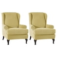 thumbnail image 1 of Baohd 2piece Armchair Cover Soft Comfort Effective Protection For Armchair Soft Comfortable Polyester Elastic Sofa Cover Beige, 1 of 6