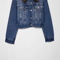 thumbnail image 5 of Ailaofu Veste en Denim Courte Style de Rue pour Femmes à Col, Manches Longues, Manteau Décontracté, 5 of 5