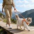 thumbnail image 3 of Escape Proof Cat Harness and Leash Set Soft Mesh Vest Adjustable Reflective Strips Safe Harness for Cat Walking and Outdoor Use, 3 of 3