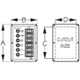 thumbnail image 2 of Sea Dog Switch Panel 422800-1 Rocker Switch Panel; Black; Anodized Aluminum; 4-1/2 Inch Width x 6-1/2 Inch Height; With 20 Preprinted Decals, 2 of 2
