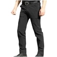 thumbnail image 1 of Mens Fashion Solid Multiple Pockets Multi Multifunctional Work Trousers Pants RXIRUCGD Noir, Taille: L, 1 of 7