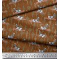 thumbnail image 2 of Soimoi Rayon Fabric Tree & Sloth Cartoon Printed Craft Fabric by The Yard 56 Inch Wide, 2 of 3