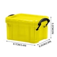thumbnail image 3 of Yhmxh Closet Organizers and Storage Candy Color Mini Storage Box Transparent Storage Box 0.14 Liters Small Glove Box Cute Lock Jewelry Box Mini Storage, 3 of 5