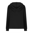 thumbnail image 3 of AherBiu Hoodies for Women Drop Shoulder Button V Neck Pullover Long Sleeve Tops Oversized Sweatshirt, 3 of 7