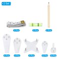 thumbnail image 3 of Unique Bargains 7-35 lbs Picture Hangers Invisible Photo Wall Hanging Hooks Nails Hardware Wall Pins Picture Hanging Kit 2 Set, 3 of 6