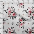 thumbnail image 3 of oneOone Rayonne Rouge Tissu Floral Matière de Robe Tissu Imprimé Tissu au Mètre 56 Pouces de Large, 3 of 4