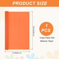 thumbnail image 2 of Uxcell Crepe Paper, 7.9ft Long 20 Inch Wide Orange Red Crepe Paper Roll, 2 of 7