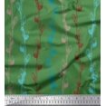 thumbnail image 1 of Soimoi Japan Crepe Satin Fabric Clover Flower Decor Fabric Printed Yard 42 Inch Wide, 1 of 1