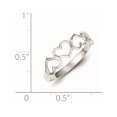 thumbnail image 2 of Bague Cœur en Argent Sterling D/C, 2 of 2