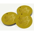 thumbnail image 3 of Inkdotpot Gold Foil Paper Hang Tags Happy Holiday Favor Tags 100 Pieces, 3 of 6