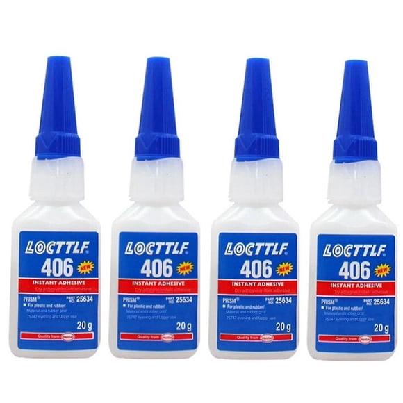 1-4 Pcs Nouvelle Loctite 406 20 g Super Colle Adhésive Instantanée pour Plastique et Caoutchouc Henkel