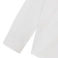 thumbnail image 4 of Penkiiy Chemise Décontractée à Manches Longues pour Tout-Petits, Enfants, Bébés Garçons, Col Rabattu, 12-13 Ans, Blanc, 4 of 5
