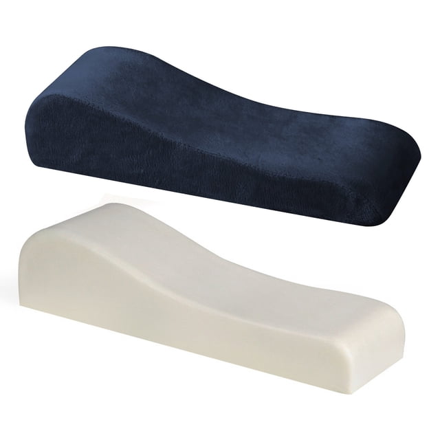 Memory Foam Chair Armrest Pads Set Enhanced Comfort Support For Desk Gaming Wheelchair Use Universal Fit Durable Cushion Cover