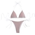 thumbnail image 1 of KIHOUT 2025 Women's Triangle Bikini Floral Printed Bikini Set Two Piece Summer Swimsuit Bathing Suits for Beach Pool Party, 1 of 7