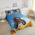 thumbnail image 4 of Erosebridal Ensembles de Douillette pour Motocross et Motocyclette, Format Double, Sports Extrêmes, Douillettes et Couettes, Réversible, 3 Pcs, 4 of 8