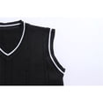 thumbnail image 3 of Kcodviy Men's Sleeveless Sweater Vest Jacket Pockets inside Striped Trim V Neck Light Down Jacket Pullover Vest, 3 of 6