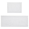 thumbnail image 1 of Madison Park Signature 24x72" Transitional Cotton Reversible Bath Rug in White, 1 of 9