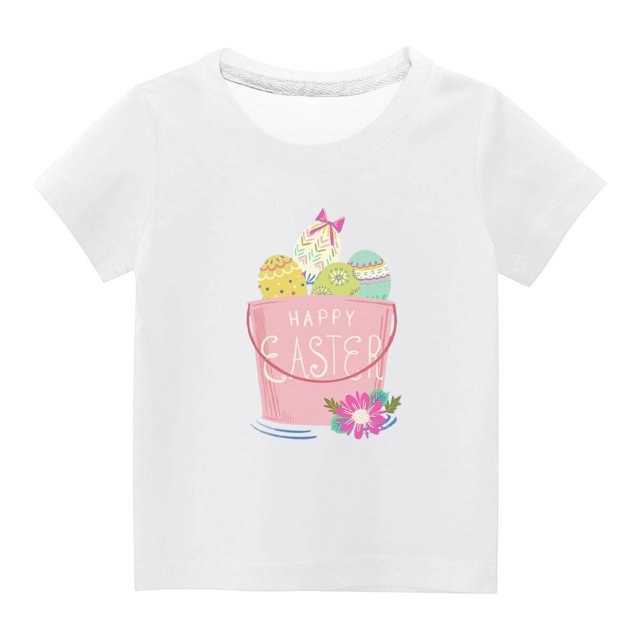 Chandails pour Filles Tout-Petits Enfants Garçons Filles Mignon Col Rond Imprimé Manches Courtes Haut