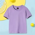thumbnail image 2 of FAIWAD Unisexe Garçons Filles T-Shirts à Manches Courtes Tout-Petits Bébé Col Rond Été Coton Couleur Unie T-Shirts, 2 of 3