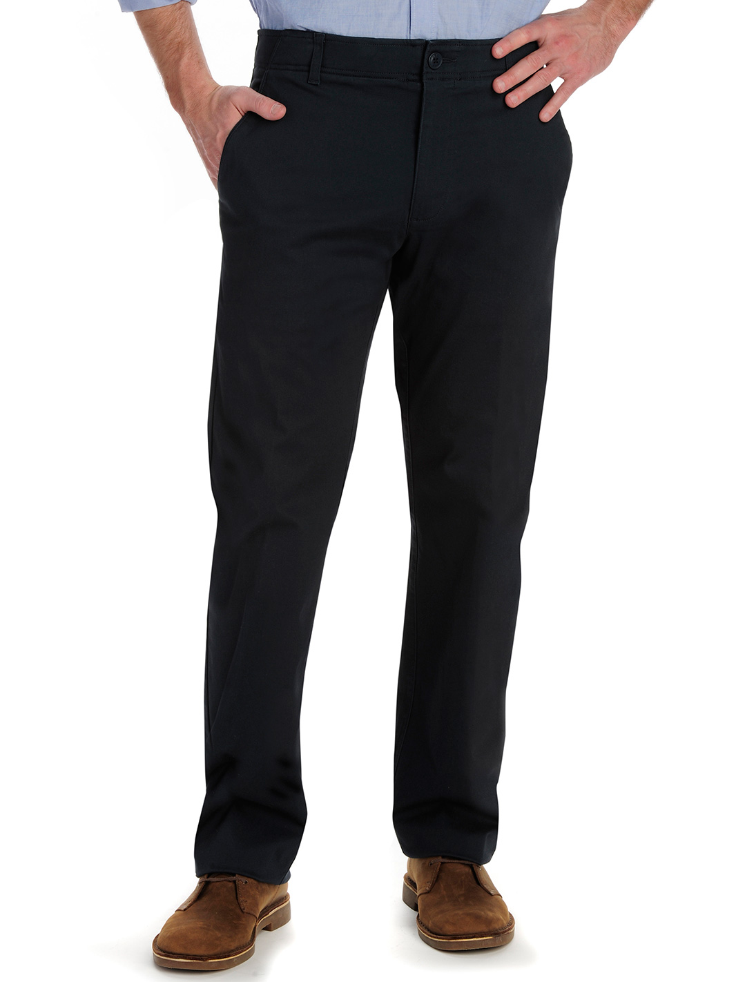 Lee Men's Performance Series Extreme Comfort Straight Fit Pant, Navy, 36W x 34L
