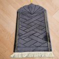 thumbnail image 3 of Portable Soft Muslim Carpet Area Rugs Eid Wedding Birthday Prayer Mats Muslim Present Black, 3 of 9