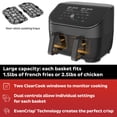 thumbnail image 3 of Instant Pot Vortex™ Plus Dual Air Fryer with ClearCook, 8QT, Black, 3 of 8