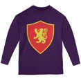 thumbnail image 1 of Halloween Knight Shield Costume Rampant Lion Youth Long Sleeve T Shirt, 1 of 1