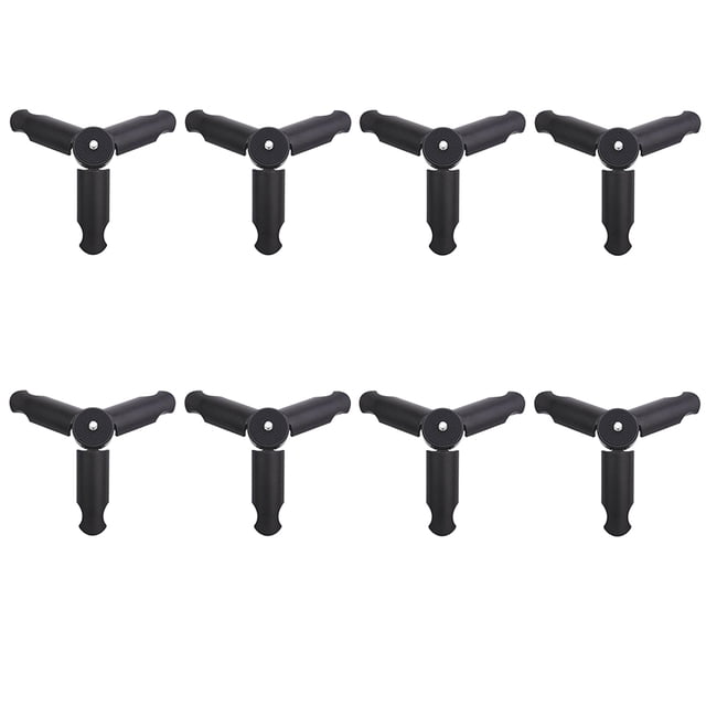 8PCS Foldable Phone Tripod 1/4 inch Screw Portable Tabletop Tripod Camera Holder