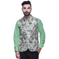 thumbnail image 1 of Atasi Printed Wedding Jackets For Men Nehru Jacket Waist Coat For Festive Season-Small, 1 of 6