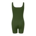 thumbnail image 5 of Timegard Bodysuit for Women Slim Workout Yoga Rompers Square Neck Sleeveless Short Jumpsuits Athletic, 5 of 5