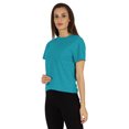 thumbnail image 3 of Inkmeso T-Shirt à Manches Courtes pour Femmes, Épaules Tombantes, Col Rond, T-Shirts d'Été Décontractés, 3 of 7