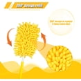 thumbnail image 3 of 4pcs Duster Refills for Swiffer, Microfiber Ceiling Fan Duster 360 Feather Duster Refills Heavy Duty Hand Dusters for Cleaning Compatible with Swiffer (Yellow), 3 of 6